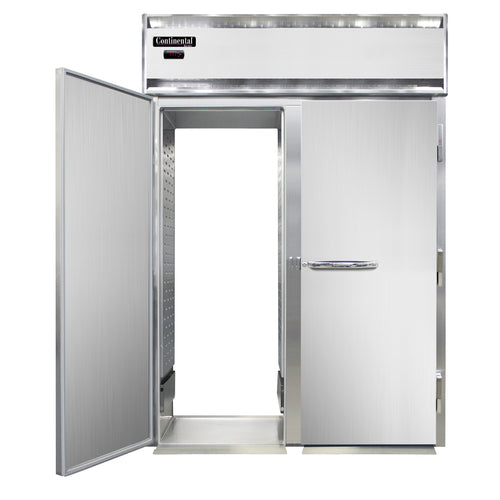 Continental DL2WI-RT-E Full Height Insulated Roll Thru Heated Cabinet W/ (1) Rack Capacity, 208-230v/1ph-cityfoodequipment.com