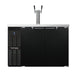 Continental KC50SN 50" Kegerator Beer Dispenser W/ (2) Keg Capacity - (1) Column, Black, 115v-cityfoodequipment.com