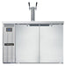 Continental KC50SNSS 50" Kegerator Beer Dispenser W/ (2) Keg Capacity - (1) Column, Stainless, 115v-cityfoodequipment.com