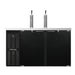 Continental KC59SN 59" Kegerator Beer Dispenser W/ (2) Keg Capacity - (2) Column, Black, 115v-cityfoodequipment.com