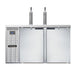 Continental KC59SNSS 59" Kegerator Beer Dispenser W/ (2) Keg Capacity - (2) Column, Stainless, 115v-cityfoodequipment.com