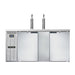 Continental KC69SNSS 69" Kegerator Beer Dispenser W/ (3) Keg Capacity - (2) Column, Stainless, 115v-cityfoodequipment.com