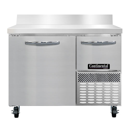 Continental FA43NBS 43" W Worktop Freezer w/ (2) Sections & (2) Doors, 115v-cityfoodequipment.com