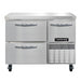 Continental FA43N-D 43" W Worktop Freezer w/ (2) Sections, (1) Door, (2) Drawers, 115v-cityfoodequipment.com