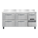 Continental FA68NBS-D 68" W Worktop Freezer w/ (3) Sections, (1) Door, (4) Drawers, 115v-cityfoodequipment.com