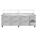 Continental PA93N-D 93" Pizza Prep Table w/ Refrigerated Base, 115v-cityfoodequipment.com