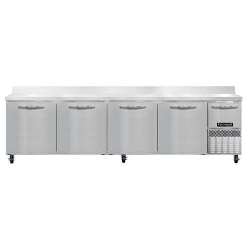 Continental RA118NBS 118" Worktop Refrigerator w/ (5) Sections, 115v-cityfoodequipment.com