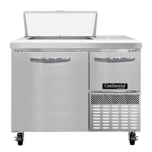 Continental RA43N6 43" Sandwich/Salad Prep Table w/ Refrigerated Base, 115v-cityfoodequipment.com