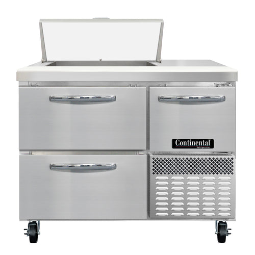 Continental RA43N6-D 43" Sandwich/Salad Prep Table w/ Refrigerated Base, 115v-cityfoodequipment.com