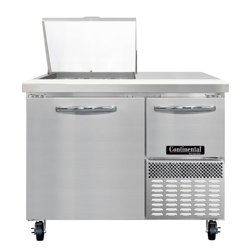 Continental RA43N9M 43" Sandwich/Salad Prep Table w/ Refrigerated Base, 115v-cityfoodequipment.com