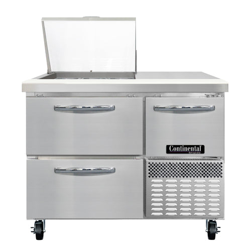 Continental RA43N9M-D 43" Sandwich/Salad Prep Table w/ Refrigerated Base, 115v-cityfoodequipment.com
