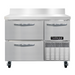 Continental RA43NBS-D 43" Worktop Refrigerator w/ (2) Sections, 115v-cityfoodequipment.com