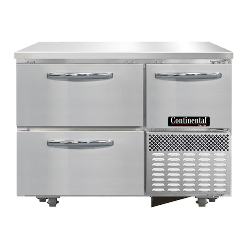 Continental FA43N-U-D 43" W Undercounter Freezer w/ (2) Sections, (1) Door, (2) Drawers, 115v-cityfoodequipment.com