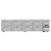 Continental RA118N-U-D 118" W Undercounter Refrigerator w/ (5) Sections, (1) Door, (8) Drawers, 115v-cityfoodequipment.com