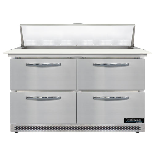 Continental D48N12C-FB-D 48" Designer Line Sandwich/Salad Prep Table w/ Refrigerated Base, 115v-cityfoodequipment.com