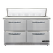Continental D48N12C-FB-D 48" Designer Line Sandwich/Salad Prep Table w/ Refrigerated Base, 115v-cityfoodequipment.com