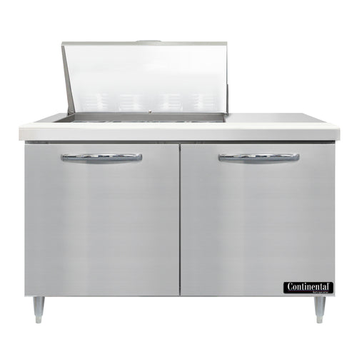 Continental D48N12M 48" Designer Line Sandwich/Salad Prep Table w/ Refrigerated Base, 115v-cityfoodequipment.com