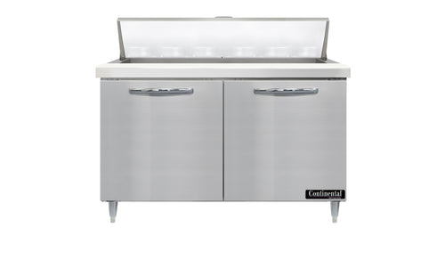 Continental D48N18M 48" Designer Line Sandwich/Salad Prep Table w/ Refrigerated Base, 115v-cityfoodequipment.com