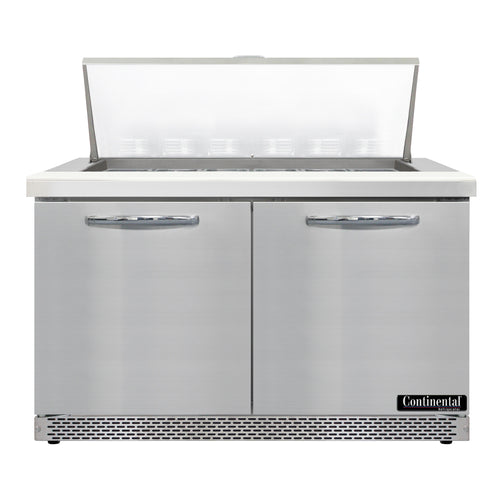 Continental D48N18M-FB 48" Designer Line Sandwich/Salad Prep Table w/ Refrigerated Base, 115v-cityfoodequipment.com