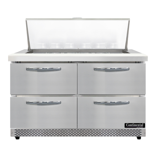 Continental D48N18M-FB-D 48" Designer Line Sandwich/Salad Prep Table w/ Refrigerated Base, 115v-cityfoodequipment.com