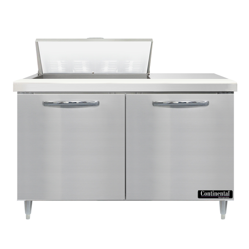Continental D48N8 48" Designer Line Sandwich/Salad Prep Table w/ Refrigerated Base, 115v-cityfoodequipment.com