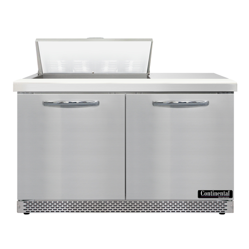 Continental D48N8-FB 48" Designer Line Sandwich/Salad Prep Table w/ Refrigerated Base, 115v-cityfoodequipment.com