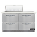 Continental D48N8C-FB-D 48" Designer Line Sandwich/Salad Prep Table w/ Refrigerated Base, 115v-cityfoodequipment.com