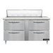 Continental D60N12C-D 60" Designer Line Sandwich/Salad Prep Table w/ Refrigerated Base, 115v-cityfoodequipment.com