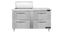 Continental D60N12M-D 60" Designer Line Sandwich/Salad Prep Table w/ Refrigerated Base, 115v-cityfoodequipment.com