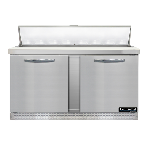 Continental D60N16-FB 60" Designer Line Sandwich/Salad Prep Table w/ Refrigerated Base, 115v-cityfoodequipment.com