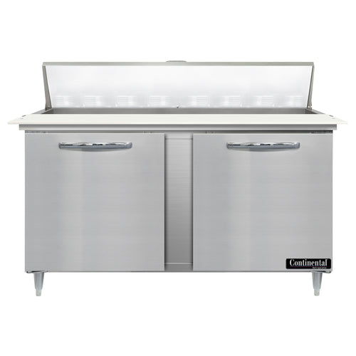 Continental D60N16C 60" Designer Line Sandwich/Salad Prep Table w/ Refrigerated Base, 115v-cityfoodequipment.com