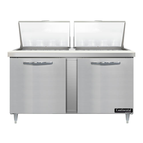 Continental D60N24M 60" Designer Line Sandwich/Salad Prep Table w/ Refrigerated Base, 115v-cityfoodequipment.com