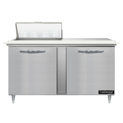 Continental D60N8C 60" Designer Line Sandwich/Salad Prep Table w/ Refrigerated Base, 115v-cityfoodequipment.com