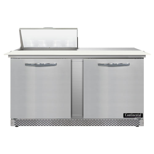 Continental D60N8C-FB 60" Designer Line Sandwich/Salad Prep Table w/ Refrigerated Base, 115v-cityfoodequipment.com