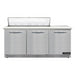 Continental D72N12C-FB 72" Designer Line Sandwich/Salad Prep Table w/ Refrigerated Base, 115v-cityfoodequipment.com