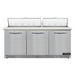 Continental D72N18C-FB 72" Designer Line Sandwich/Salad Prep Table w/ Refrigerated Base, 115v-cityfoodequipment.com