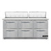 Continental D72N18C-FB-D 72" Designer Line Sandwich/Salad Prep Table w/ Refrigerated Base, 115v-cityfoodequipment.com