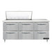 Continental D72N18M-D 72" Designer Line Sandwich/Salad Prep Table w/ Refrigerated Base, 115v-cityfoodequipment.com