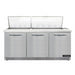 Continental D72N27M-FB 72" Designer Line Sandwich/Salad Prep Table w/ Refrigerated Base, 115v-cityfoodequipment.com