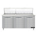 Continental D72N30M 72" Designer Line Sandwich/Salad Prep Table w/ Refrigerated Base, 115v-cityfoodequipment.com