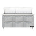 Continental D72N30M-D 72" Designer Line Sandwich/Salad Prep Table w/ Refrigerated Base, 115v-cityfoodequipment.com