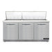 Continental D72N30M-FB 72" Designer Line Sandwich/Salad Prep Table w/ Refrigerated Base, 115v-cityfoodequipment.com