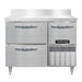 Continental DFA43NSSBSD 43" W Worktop Freezer w/ (2) Sections, (1) Door, (2) Drawers, 115v-cityfoodequipment.com