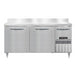Continental DFA68NSSBS 68" W Worktop Freezer w/ (2) Sections & (2) Doors, 115v-cityfoodequipment.com