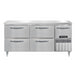 Continental DFA68NSS-D 68" W Worktop Freezer w/ (2) Sections, (1) Door, (2) Drawers, 115v-cityfoodequipment.com