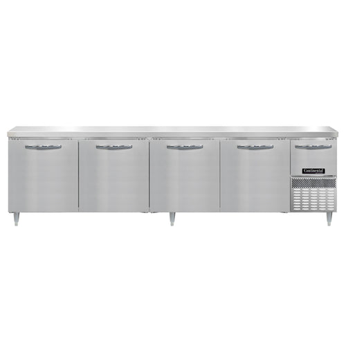 Continental DRA118NSS 118" Worktop Refrigerator w/ (5) Sections, 115v-cityfoodequipment.com