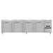Continental DRA118NSS 118" Worktop Refrigerator w/ (5) Sections, 115v-cityfoodequipment.com