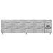 Continental DRA118NSS-D 118" Worktop Refrigerator w/ (5) Sections, 115v-cityfoodequipment.com