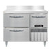Continental DRA43NSSBS-D 43" Worktop Refrigerator w/ (2) Sections, 115v-cityfoodequipment.com
