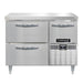 Continental DRA43NSS-F 43" Poultry & Fish File Worktop Refrigerator W/ (2) Drawers & (1) Door, 115v-cityfoodequipment.com